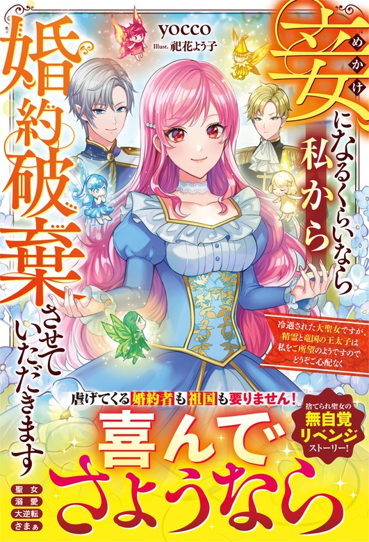 妾になるくらいなら私から婚約破棄させていただきます～冷遇された大聖女ですが、精霊と竜国の王太子は私をご所望のようですのでどうぞご心配なく～【電子限定SS付き】