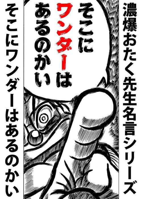 濃爆おたく先生名言シリーズ そこにワンダーは あるのかい マンガ 漫画 徳光康之 電子書籍試し読み無料 Book Walker