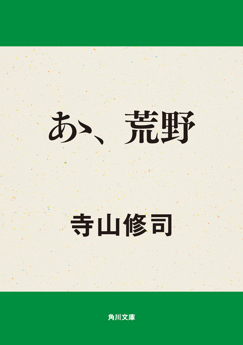 あゝ、荒野 - 文芸・小説 寺山修司（角川文庫）：電子書籍試し読み無料