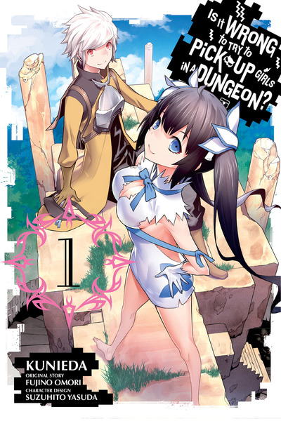 Danmachi Light Novel Fujino Omori Aurographed Anime Manga Comics