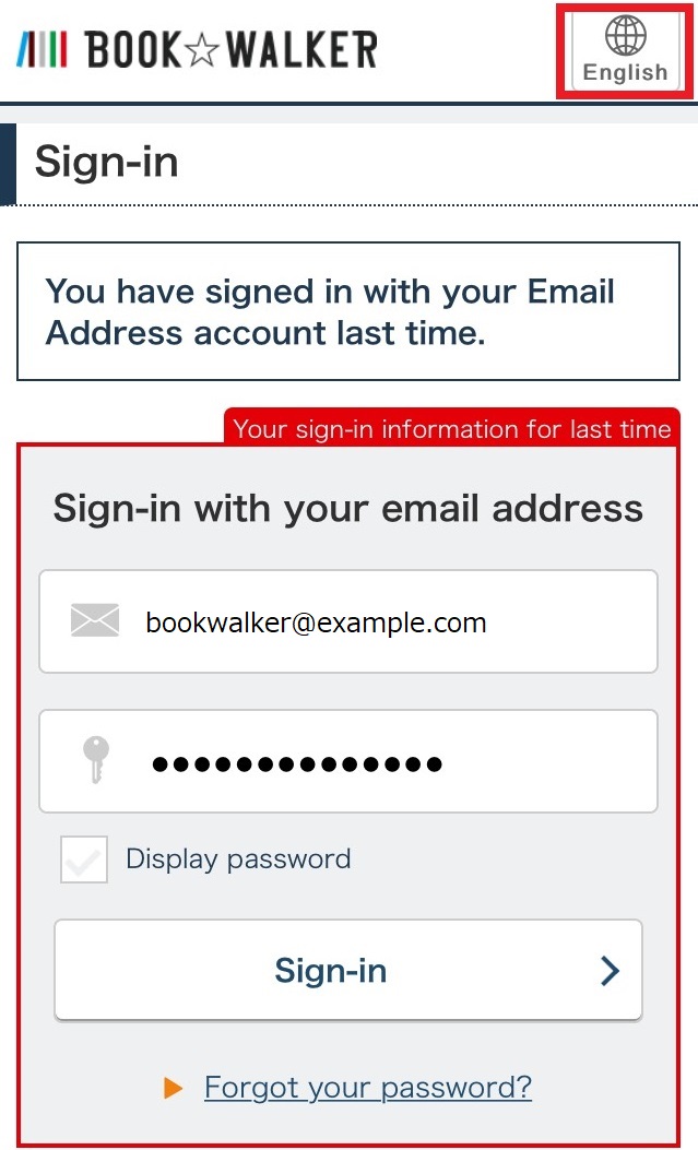 Sign-in Screen