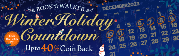 Bookwalker Winter Holiday Countdown