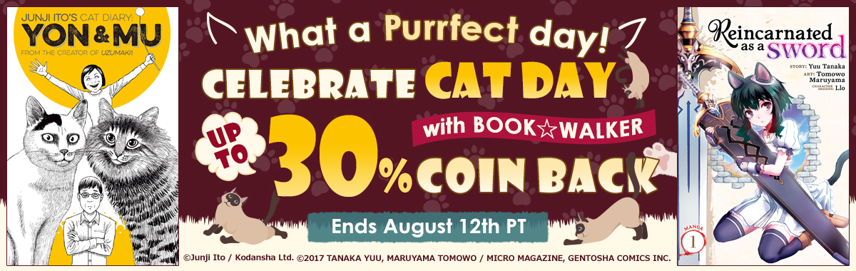What a Purrfect Day! Celebrate International Cat Day with BOOK☆WALKER