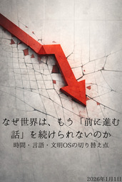 なぜ世界は、もう「前に進む話」を続けられないのか――時間・言語・文明OSの切り替え点