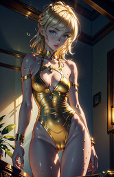 AI世界の黄金水着